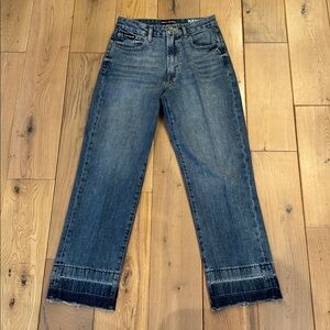 DKNY Kent high rise straight leg jeans